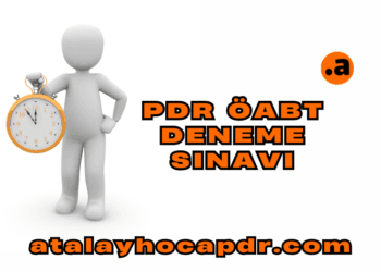 PDR ÖABT DENEME SINAVI - 1 atalayhocapdr.com