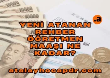 Yeni Atanan Rehber Öğretmen Maaşı Ne Kadar atalayhocapdr.com