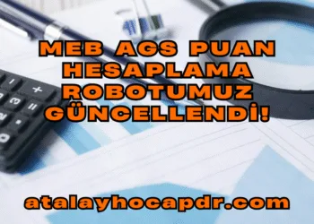 MEB AGS Puan Hesaplama Robotumuz Güncellendi!