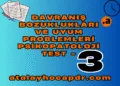 Davranış bozuklukları ve Uyum Problemleri Psikopatoloji Test atalayhocapdr.com