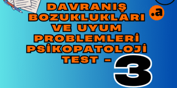 Davranış bozuklukları ve Uyum Problemleri Psikopatoloji Test atalayhocapdr.com